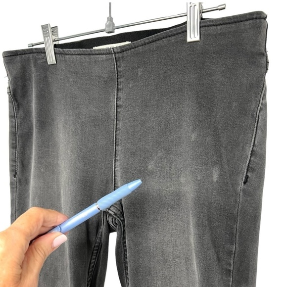 Free People Gray Penny Pull On Stretch Denim Flare Retro Jeans Women’s 27 - Picture 9 of 15